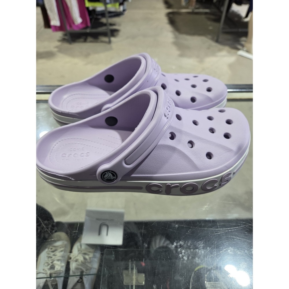 Crocs Crocband Clog Lavender Purple Sporty Platform Sandals Womens 9 Mens 7